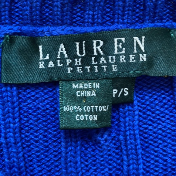 Lauren by Ralph Lauren Petite Cable Knit Sweater - Picture 5 of 5